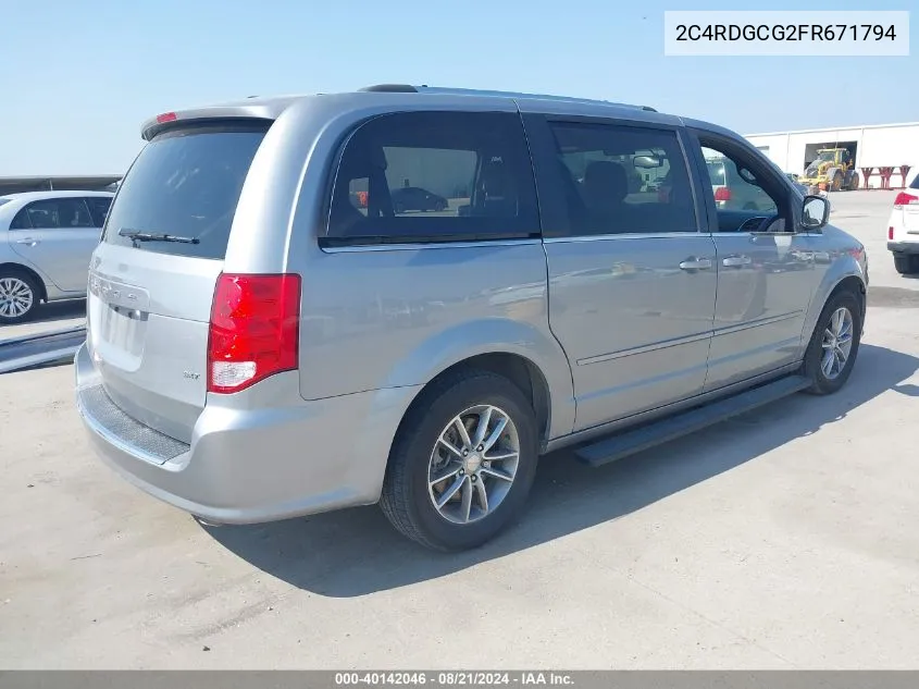 2C4RDGCG2FR671794 2015 Dodge Grand Caravan Sxt Plus