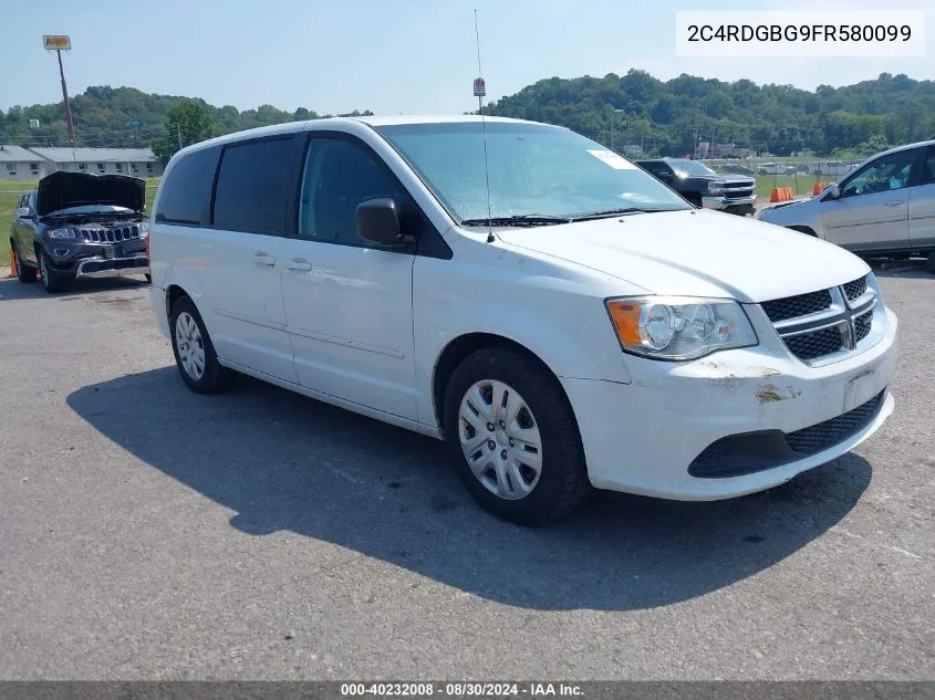 2015 Dodge Grand Caravan Se VIN: 2C4RDGBG9FR580099 Lot: 40232008