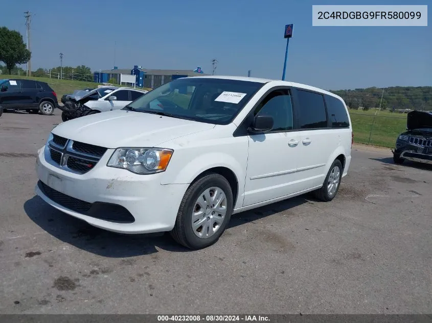 2C4RDGBG9FR580099 2015 Dodge Grand Caravan Se