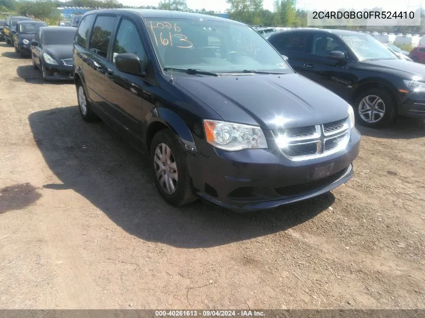 2C4RDGBG0FR524410 2015 Dodge Grand Caravan Se