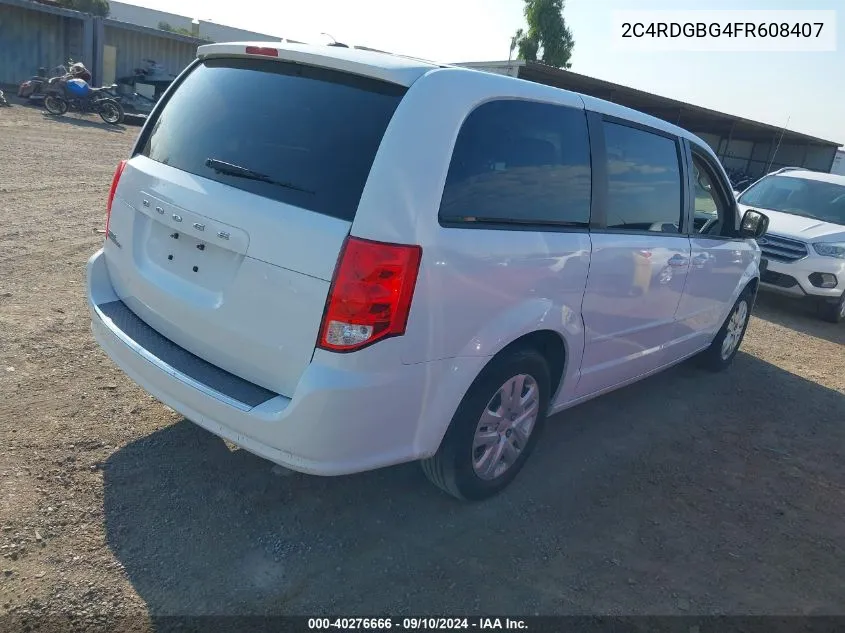 2C4RDGBG4FR608407 2015 Dodge Grand Caravan Se