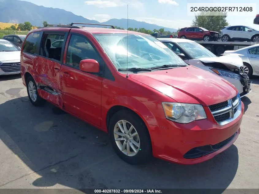 2015 Dodge Grand Caravan Sxt VIN: 2C4RDGCG2FR712408 Lot: 40287832