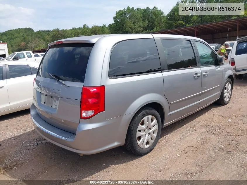 2C4RDGBG0FR616374 2015 Dodge Grand Caravan Se