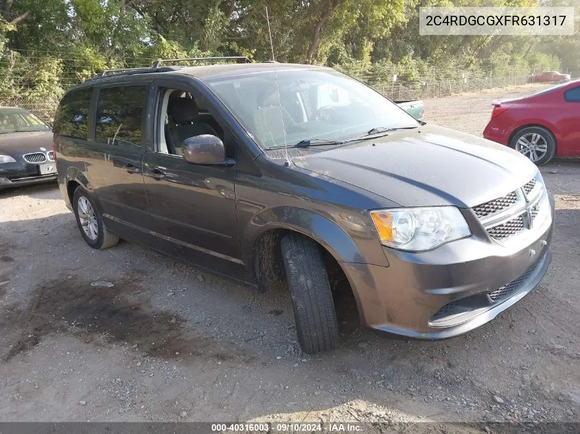 2C4RDGCGXFR631317 2015 Dodge Grand Caravan Sxt