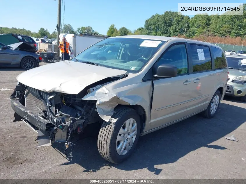 2C4RDGBG9FR714545 2015 Dodge Grand Caravan Se