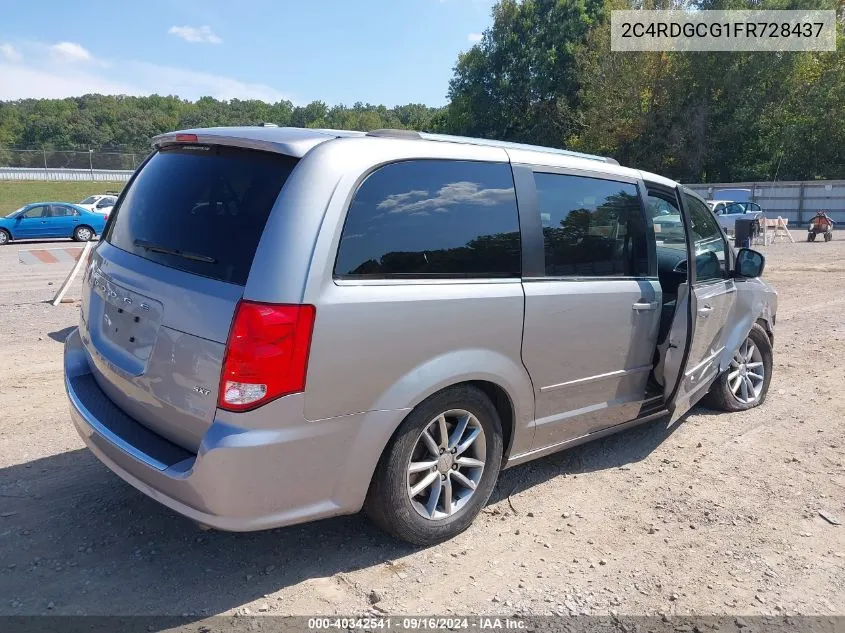 2015 Dodge Grand Caravan Sxt Plus VIN: 2C4RDGCG1FR728437 Lot: 40342541