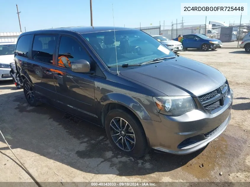 2C4RDGBG0FR725448 2015 Dodge Grand Caravan Se Plus