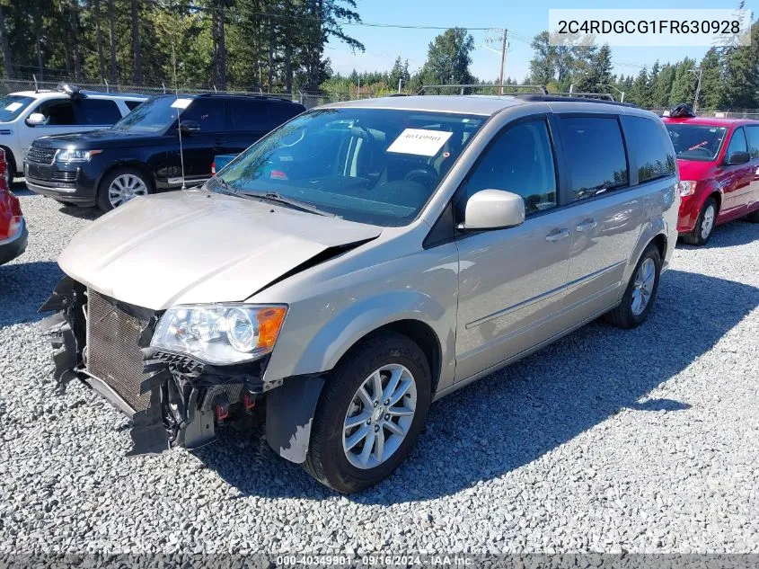 2015 Dodge Grand Caravan Sxt VIN: 2C4RDGCG1FR630928 Lot: 40349901