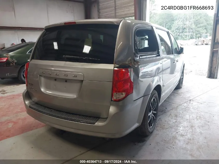 2C4RDGBG1FR668693 2015 Dodge Grand Caravan Se