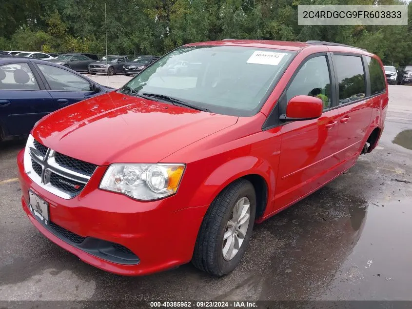 2C4RDGCG9FR603833 2015 Dodge Grand Caravan Sxt