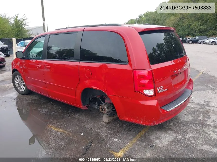 2C4RDGCG9FR603833 2015 Dodge Grand Caravan Sxt