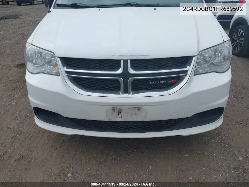 2015 Dodge Grand Caravan American Value Pkg VIN: 2C4RDGBG1FR689592 Lot: 40411519