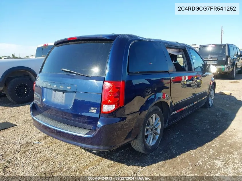 2C4RDGCG7FR541252 2015 Dodge Grand Caravan Sxt