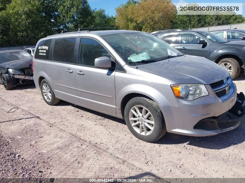 2015 Dodge Grand Caravan Sxt VIN: 2C4RDGCG7FR535578 Lot: 40442342