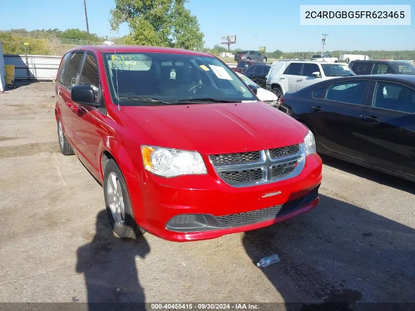 2015 Dodge Grand Caravan Se VIN: 2C4RDGBG5FR623465 Lot: 40455415