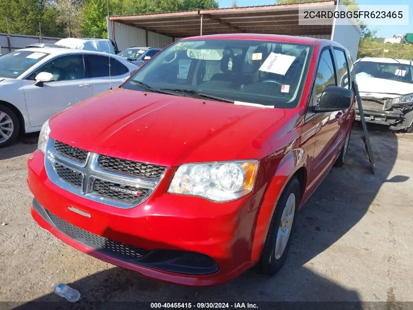 2015 Dodge Grand Caravan Se VIN: 2C4RDGBG5FR623465 Lot: 40455415