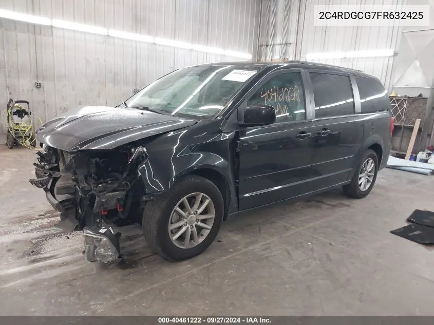 2015 Dodge Grand Caravan Sxt VIN: 2C4RDGCG7FR632425 Lot: 40461222