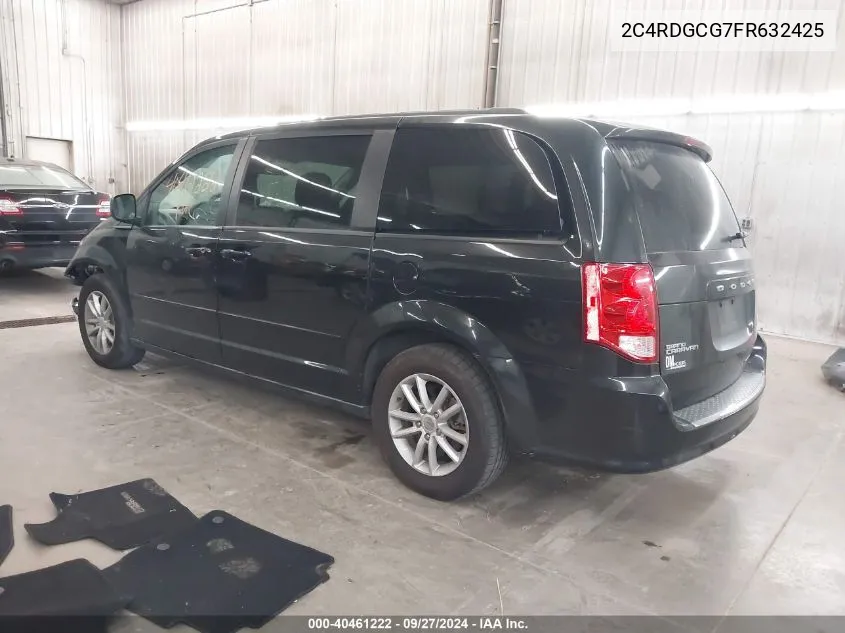 2015 Dodge Grand Caravan Sxt VIN: 2C4RDGCG7FR632425 Lot: 40461222