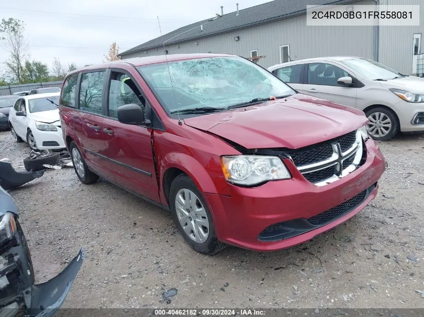 2015 Dodge Grand Caravan Se VIN: 2C4RDGBG1FR558081 Lot: 40462182