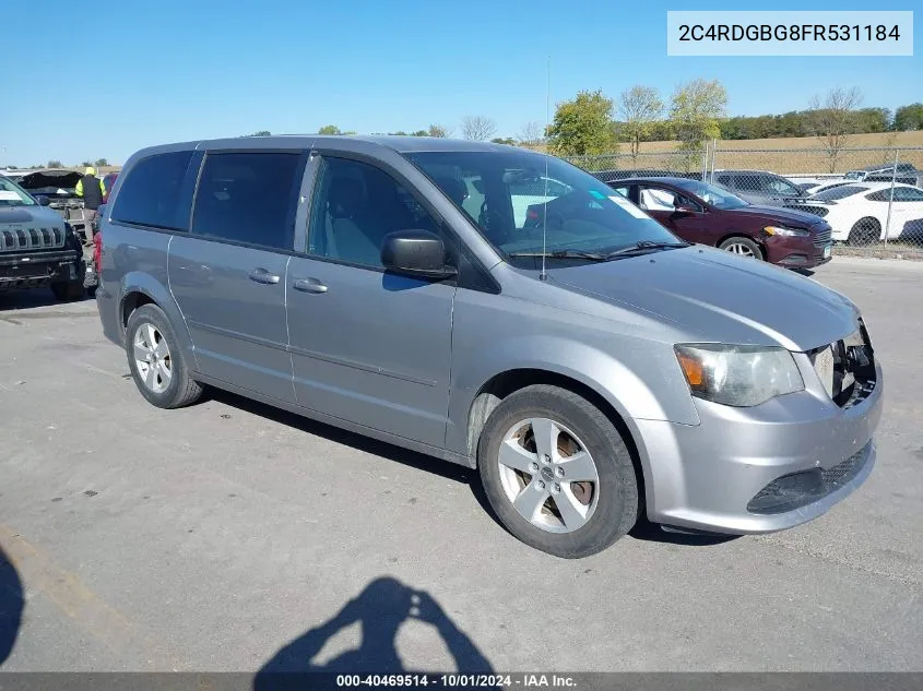 2015 Dodge Grand Caravan Se VIN: 2C4RDGBG8FR531184 Lot: 40469514