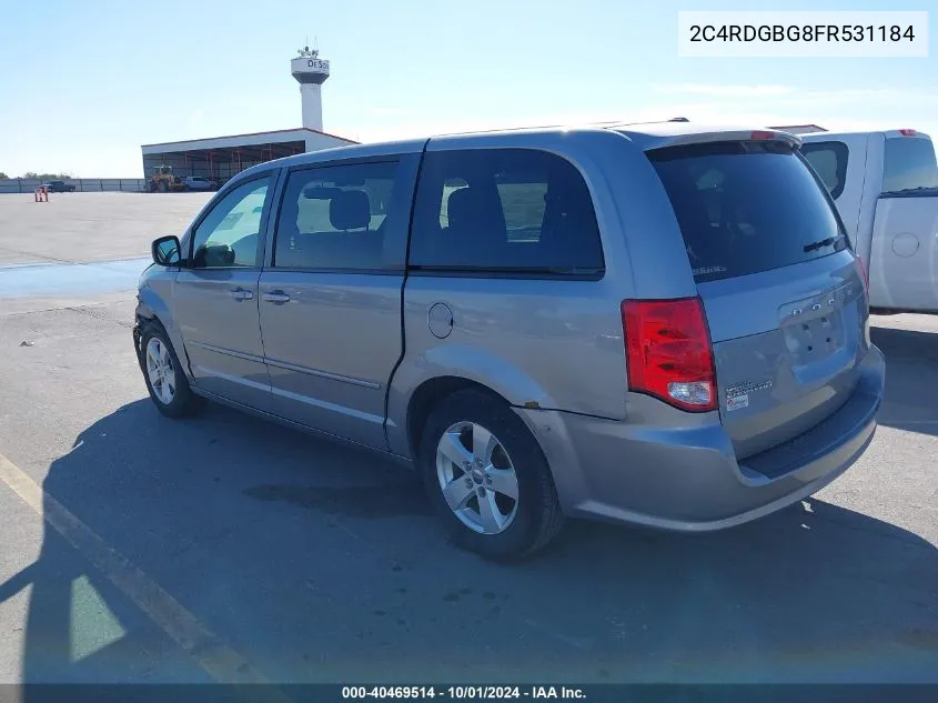 2C4RDGBG8FR531184 2015 Dodge Grand Caravan Se