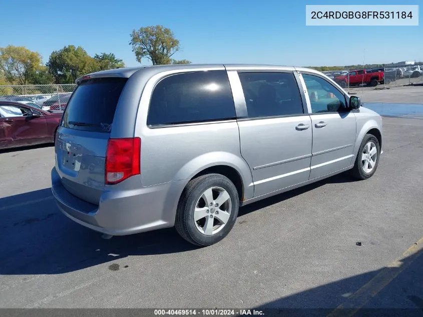 2015 Dodge Grand Caravan Se VIN: 2C4RDGBG8FR531184 Lot: 40469514