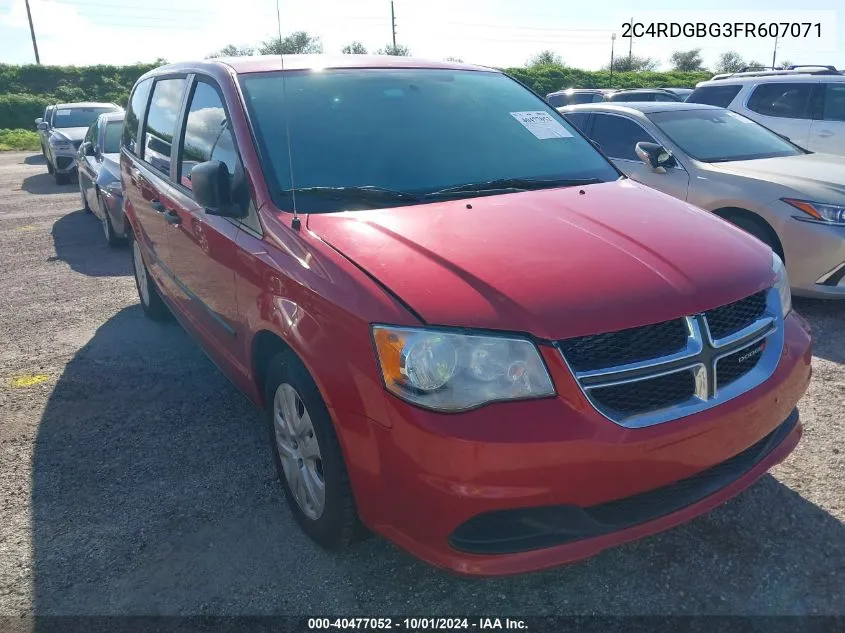 2015 Dodge Grand Caravan Se VIN: 2C4RDGBG3FR607071 Lot: 40477052