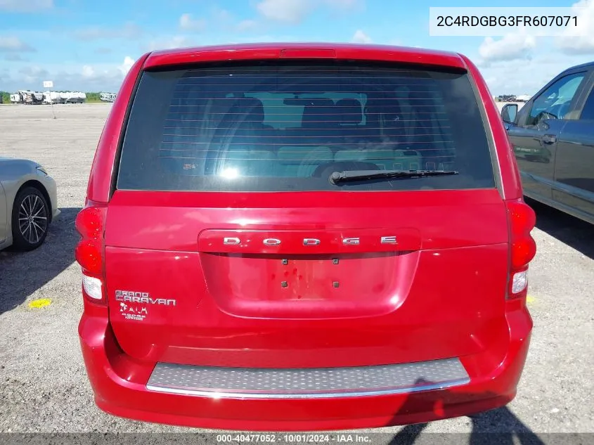 2C4RDGBG3FR607071 2015 Dodge Grand Caravan Se