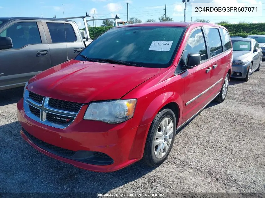 2C4RDGBG3FR607071 2015 Dodge Grand Caravan Se