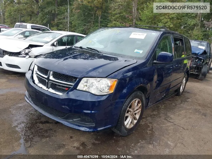 2015 Dodge Grand Caravan Sxt VIN: 2C4RDGCG9FR579520 Lot: 40478299