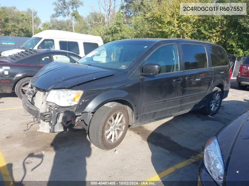 2015 Dodge Grand Caravan Sxt VIN: 2C4RDGCG1FR607553 Lot: 40481405