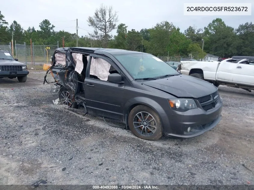 2015 Dodge Grand Caravan Sxt VIN: 2C4RDGCG5FR523672 Lot: 40492088