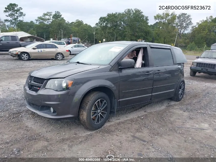 2C4RDGCG5FR523672 2015 Dodge Grand Caravan Sxt