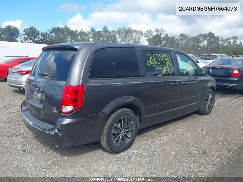 2015 Dodge Grand Caravan R/T VIN: 2C4RDGEG5FR564073 Lot: 40495387