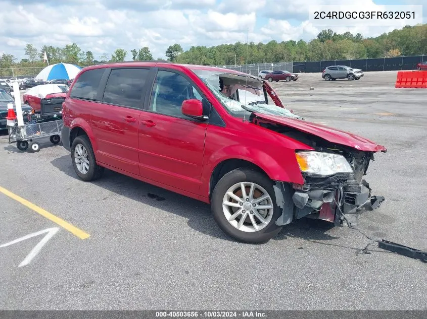 2015 Dodge Grand Caravan Sxt VIN: 2C4RDGCG3FR632051 Lot: 40503656