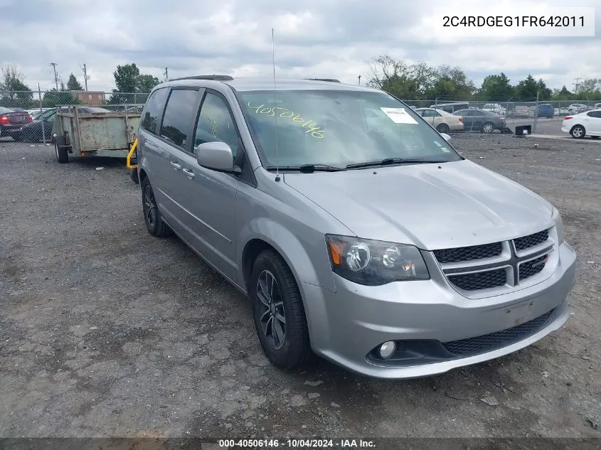 2015 Dodge Grand Caravan R/T VIN: 2C4RDGEG1FR642011 Lot: 40506146