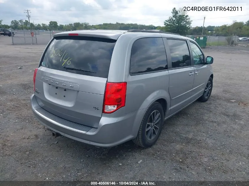 2015 Dodge Grand Caravan R/T VIN: 2C4RDGEG1FR642011 Lot: 40506146