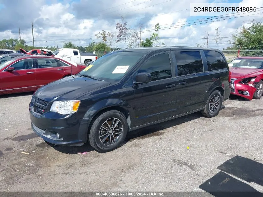 2015 Dodge Grand Caravan R/T VIN: 2C4RDGEG0FR548086 Lot: 40506876