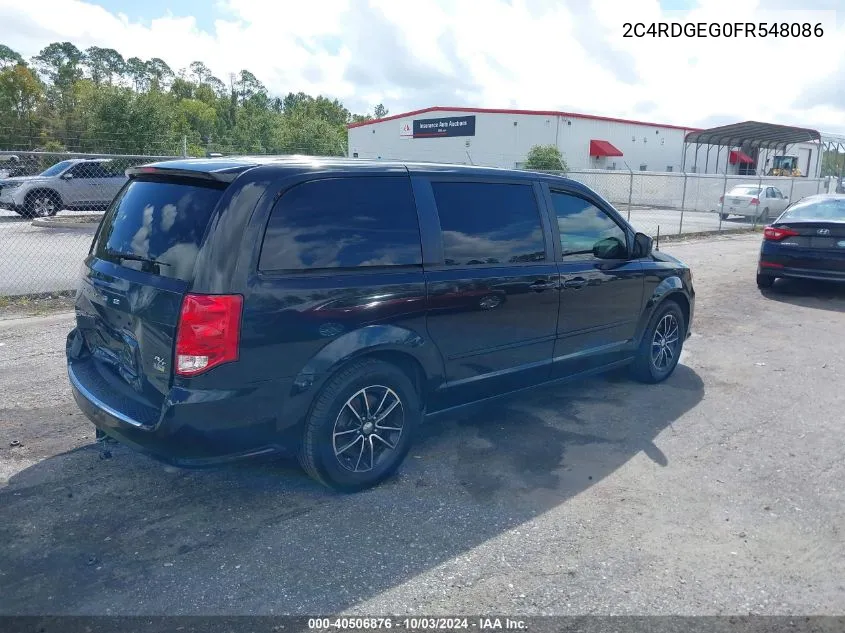 2015 Dodge Grand Caravan R/T VIN: 2C4RDGEG0FR548086 Lot: 40506876