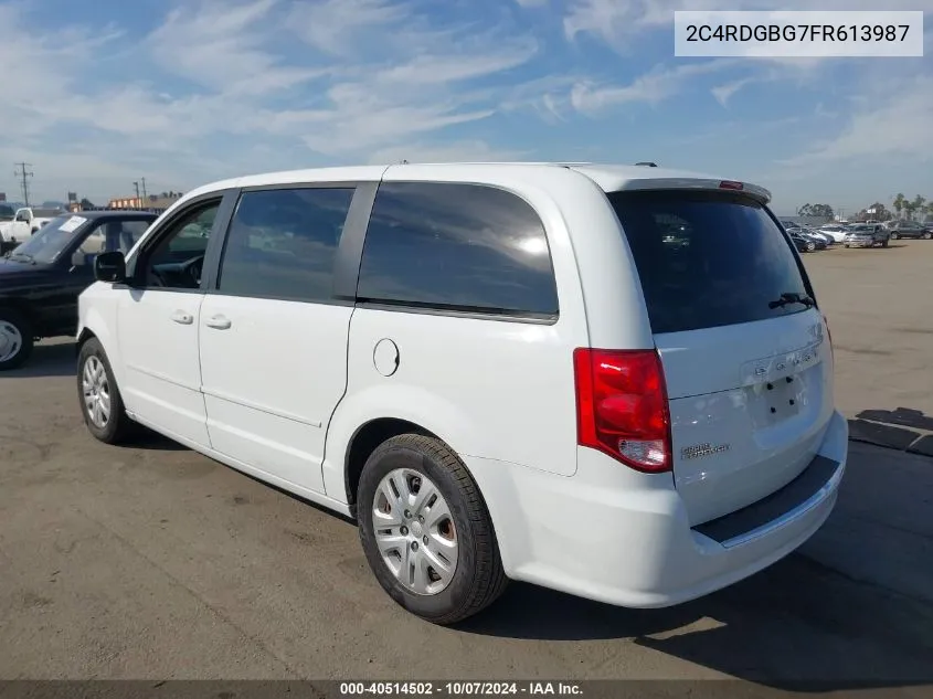 2C4RDGBG7FR613987 2015 Dodge Grand Caravan Se