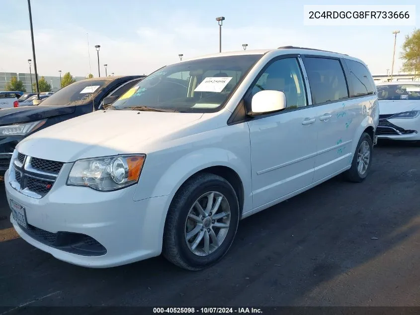 2015 Dodge Grand Caravan Sxt VIN: 2C4RDGCG8FR733666 Lot: 40525098