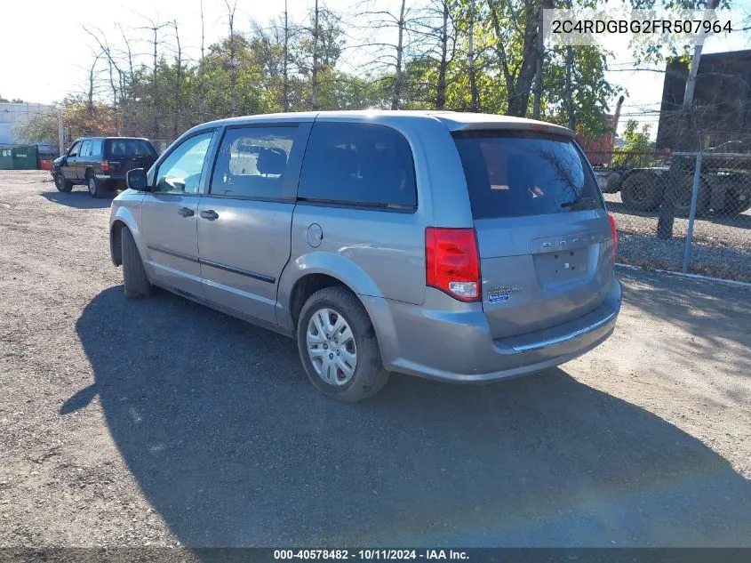 2015 Dodge Grand Caravan American Value Pkg VIN: 2C4RDGBG2FR507964 Lot: 40578482