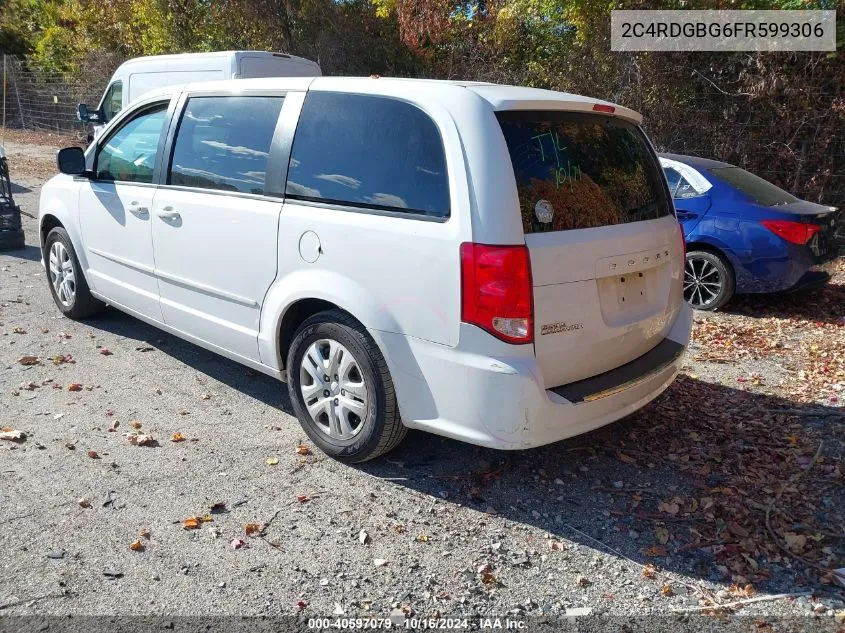 2015 Dodge Grand Caravan Se VIN: 2C4RDGBG6FR599306 Lot: 40597079