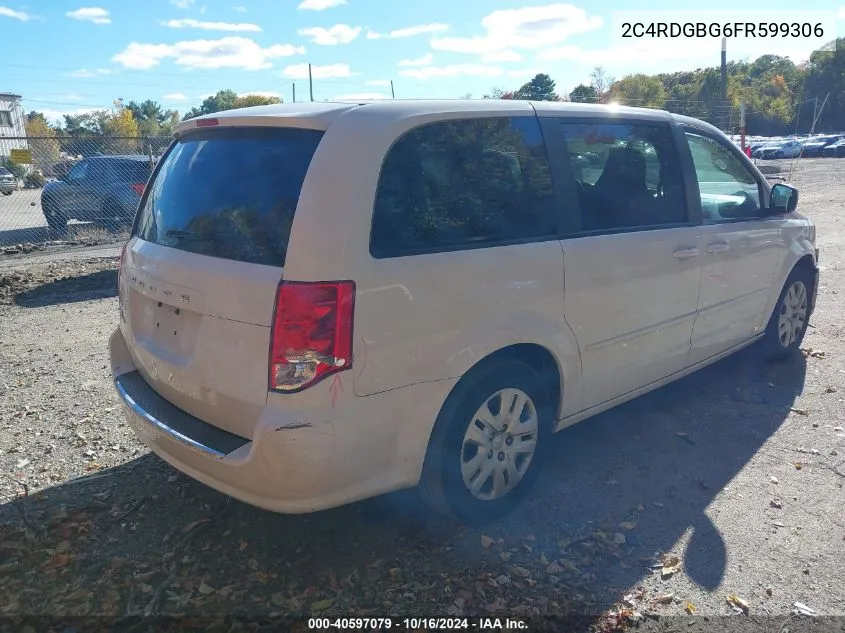 2015 Dodge Grand Caravan Se VIN: 2C4RDGBG6FR599306 Lot: 40597079