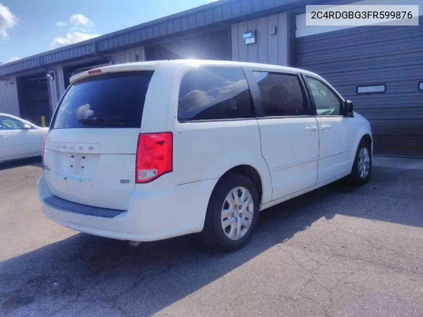 2015 Dodge Grand Caravan Se VIN: 2C4RDGBG3FR599876 Lot: 40599769