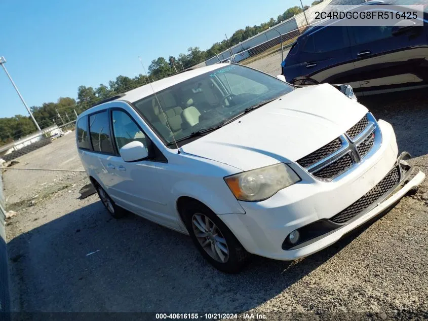 2015 Dodge Grand Caravan Sxt VIN: 2C4RDGCG8FR516425 Lot: 40616155