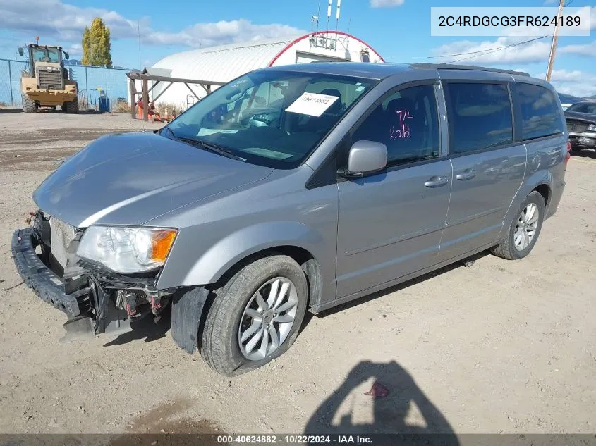 2015 Dodge Grand Caravan Sxt VIN: 2C4RDGCG3FR624189 Lot: 40624882