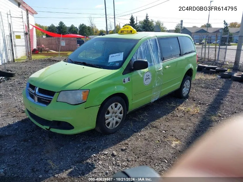 2015 Dodge Grand Caravan VIN: 2C4RDGBG3FR614795 Lot: 40629987