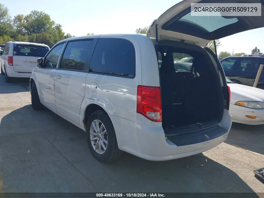 2015 Dodge Grand Caravan Se VIN: 2C4RDGBG0FR509129 Lot: 40633169