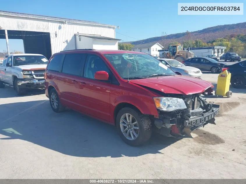 2015 Dodge Grand Caravan Sxt VIN: 2C4RDGCG0FR603784 Lot: 40638272